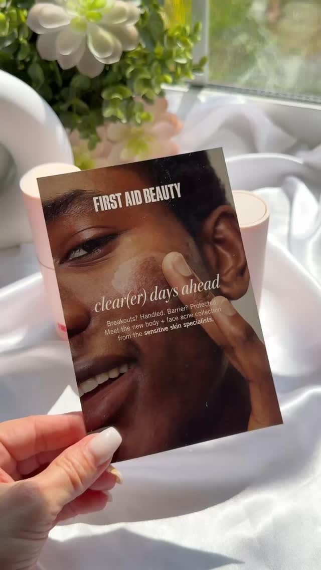 Instagram post by @labeautygirly07 for First Aid Beauty. Caption reads: Got Acne problems @firstaidbeauty got the....