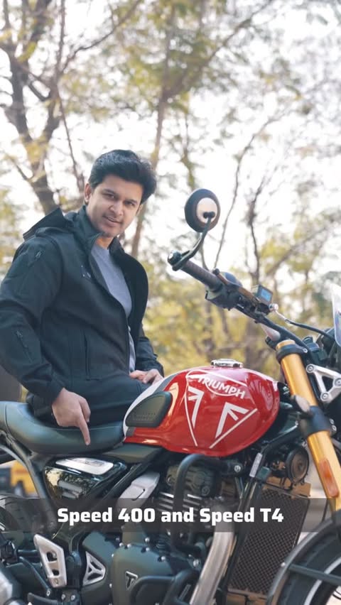 Instagram post by @abijeet11 for Triumph Motorcycles. Caption reads: Time wont wait for you— and neither will this....
