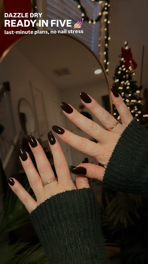 Instagram post by @skhammer for Dazzle Dry. Caption reads: this time of year is nonstop, and getting a....