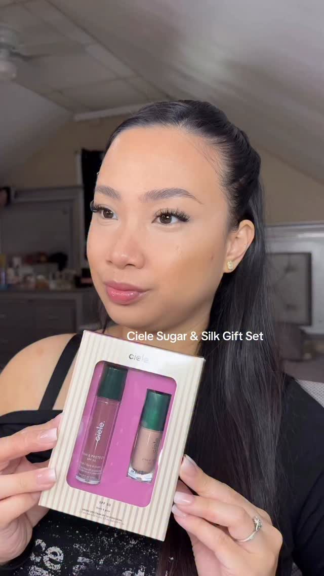 Instagram post by @beautybyanjane for Ciele Cosmetics. Caption reads: @cielecosmetics New limited edition holiday duo....