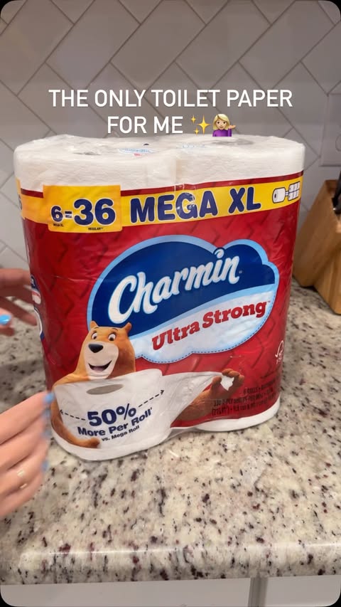 Instagram post by @thecleaningchannel for Charmin. Caption reads: #ad #charminpartner I had to put Charmin Ultra....