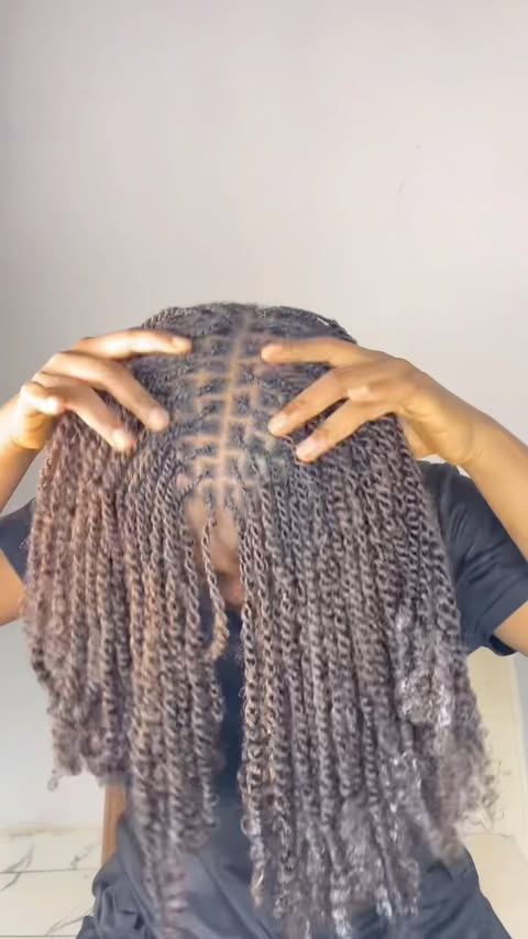 Instagram post by @qvrhair_official for QVR Hair. Caption reads: How I achieved a voluminous tips on my mini twist....