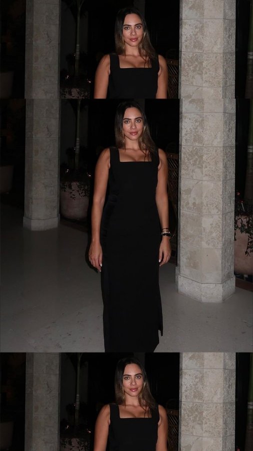 Instagram post by @etikobo for The Kooples. Caption reads: My look for Shabbat dinner with my mini me 
Who....