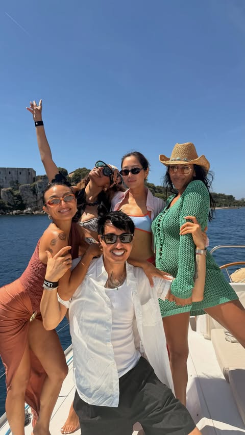 Instagram post by @tayshia for Uber. Caption reads: Still dreaming about this trip with @uber 🤍 From....