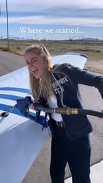 Instagram post by @michelleherbie for Wizz Air. Caption reads: Where we started... to where we are now! 🫶

I....