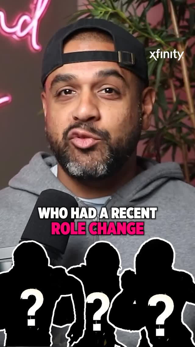 Instagram post by @upperhandfantasy for Xfinity. Caption reads: 3️⃣ RBs who had a recent role change who NEED to....