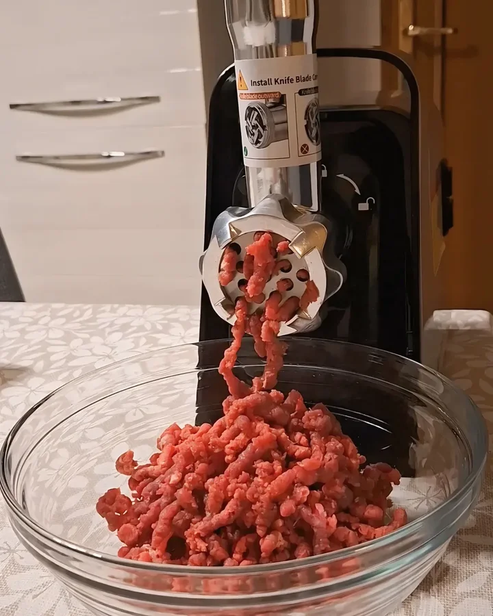 Instagram post by @brayanxhoistyle for Aobosi. Caption reads: AOBOSI 4-In-1 Electric Meat Grinder with 4 [...].