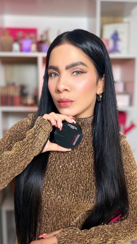 Instagram post by an influencer for L’Oréal Middle East. Caption reads: Get ready to experience flawless skin with L’Oréal....