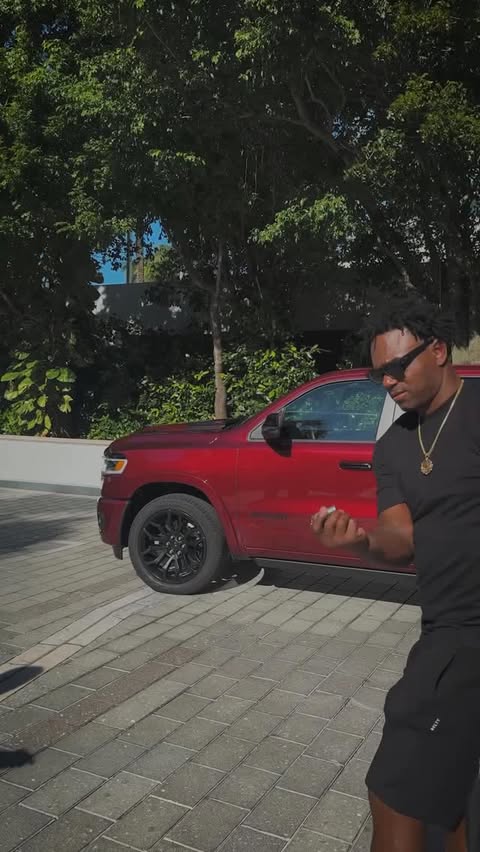 Instagram post by @edgerrinjames for Ram Trucks. Caption reads: [...] roll with those who move with purpose.....