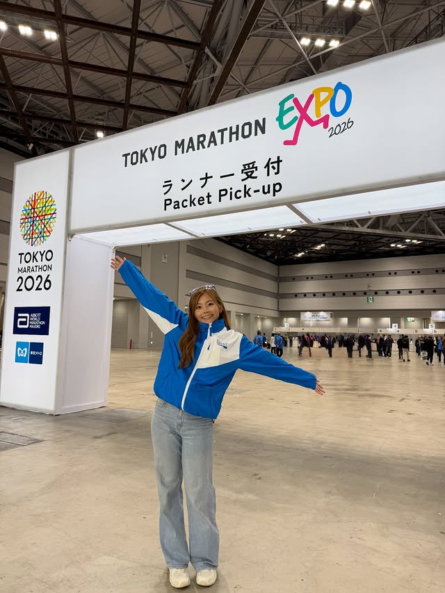 Instagram post by @ann_pow for Pocari Malaysia. Caption reads: [...] 🇯🇵🏃‍♀️‍➡️ Thank you @pocarimalaysia for....