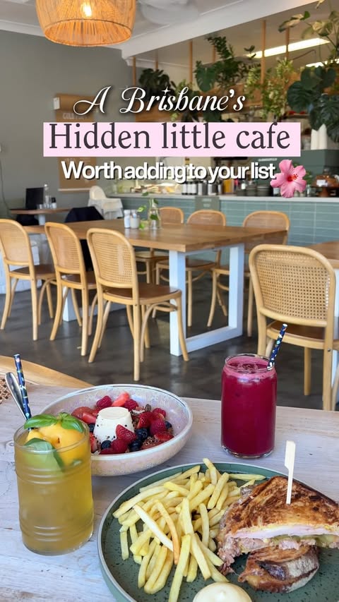 Instagram post by @willowcafebalmoral for Queensland Foodies Network. Caption reads: Found a little café gem in Balmoral ☕️✨....