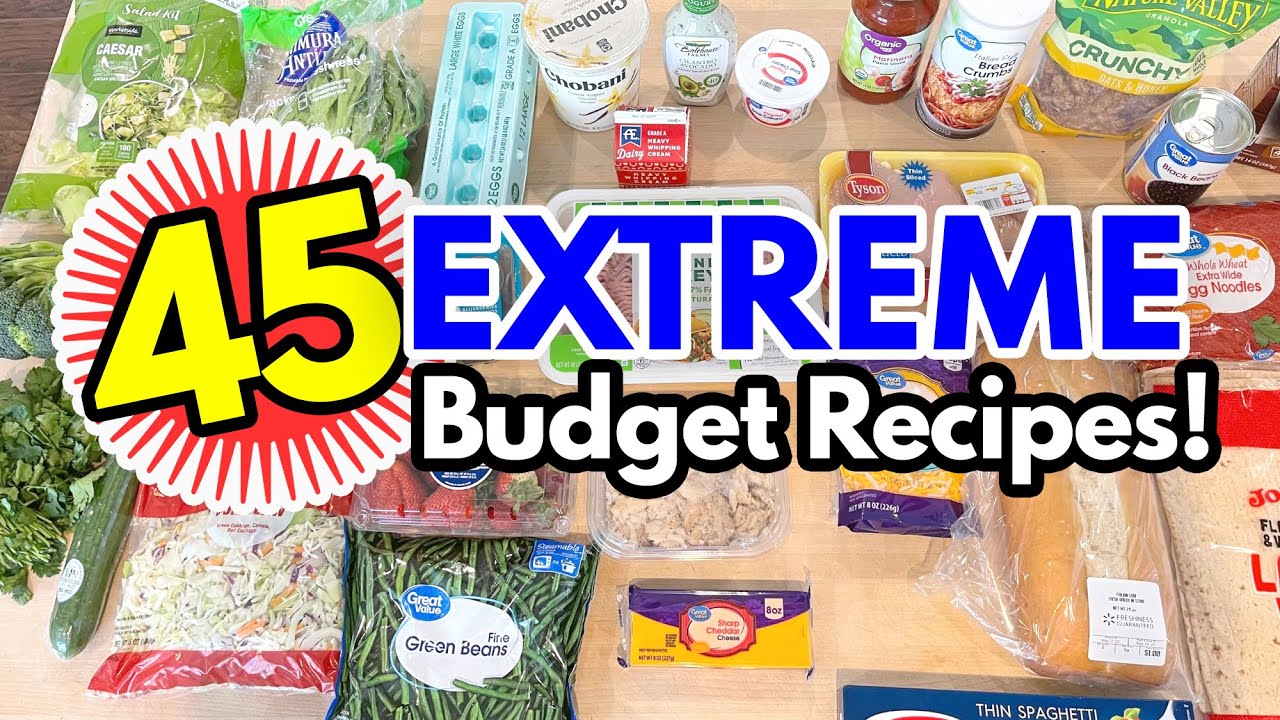 YouTube post by @Jen-Chapin for Taste of Home. Caption reads: 🚨MEGA Budget Meal Ideas: 3 HOURS of Delicious....