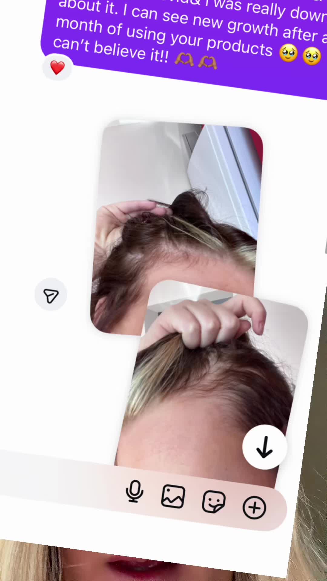 TikTok post by @michaalouisee3 for Hair Syrup. Caption reads: [...] more healthier and fuller looking !....