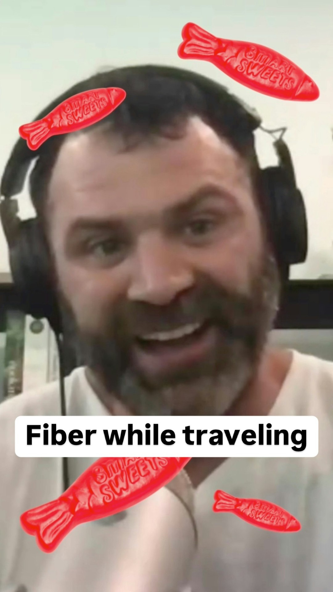 Instagram post by @jacobzemer for SmartSweets. Caption reads: Q: “How do I hit my fiber goal while....