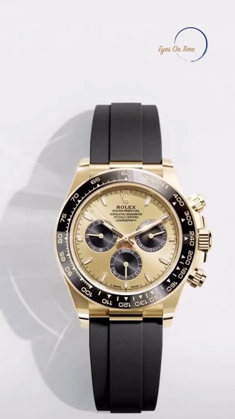Instagram post by @eyesontime for ROLEX. Caption reads: [...] speed, and belief. On his wrist: @rolex....