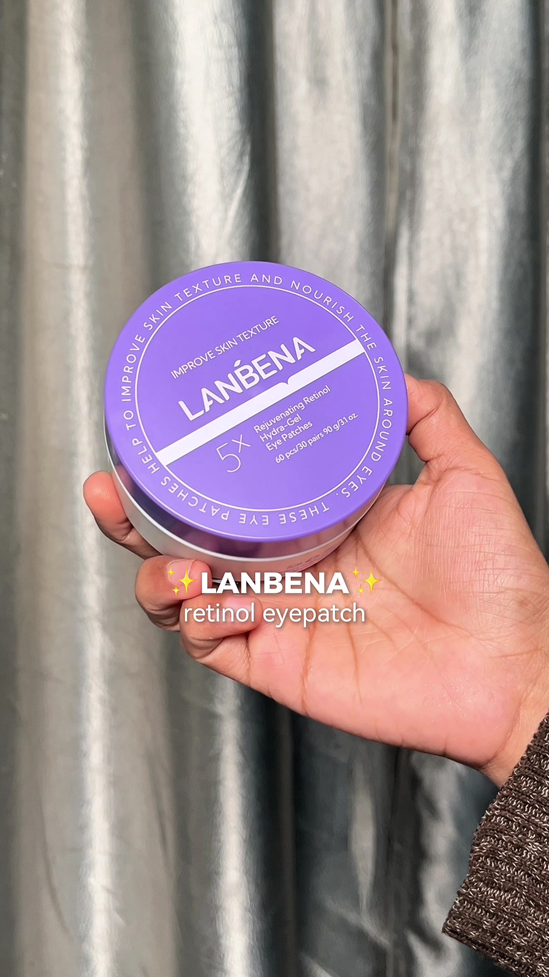TikTok post by @itsmeevaniii for Lanbena. Caption reads: [...] dan crack!! cobain eyepatch dari....