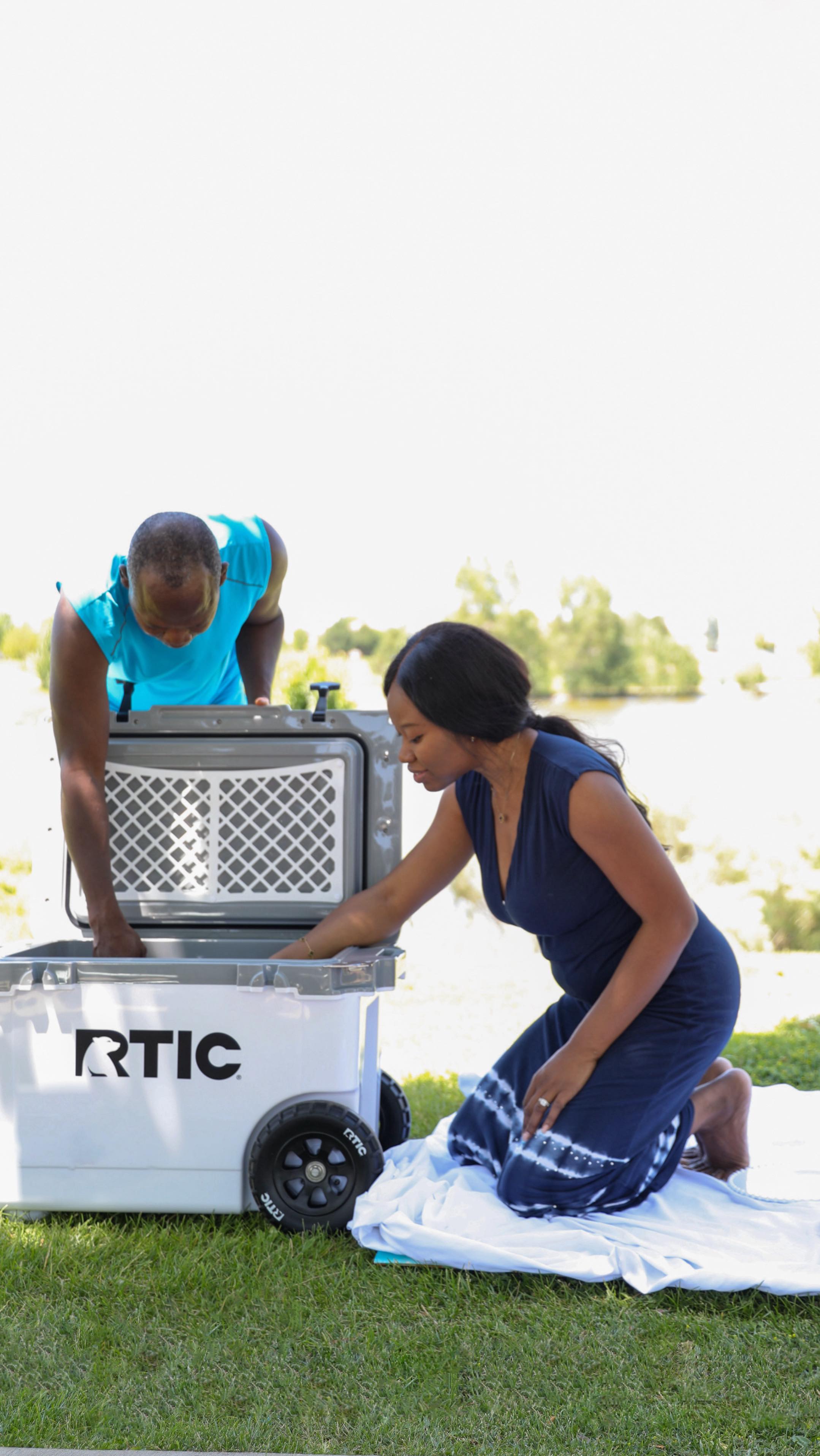 Instagram post by @iamsarah_sarah for Rtic Outdoors. Caption reads: #WalmartPartner Summer is here and one thing we....