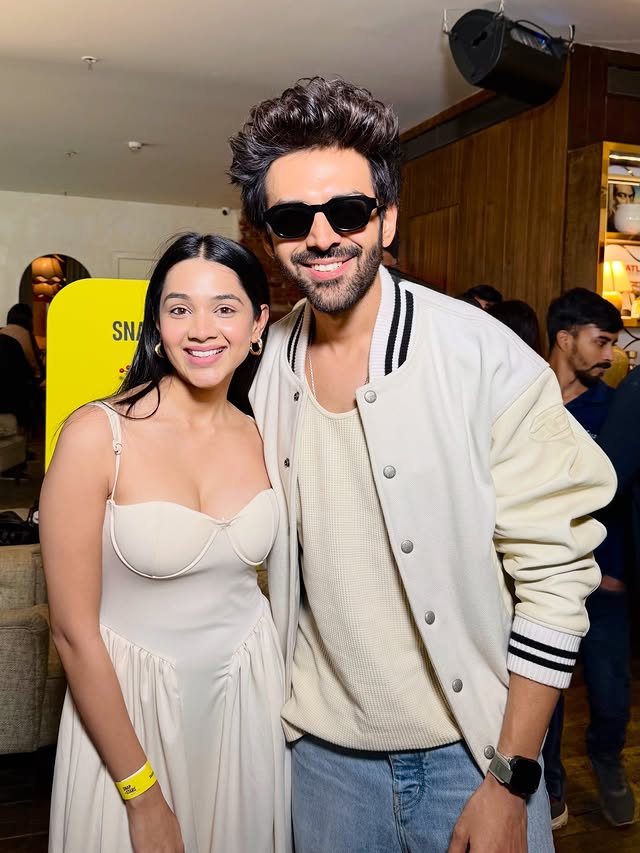 Instagram post by @sanika17_official for Snapchat. Caption reads: [...] Main Tera Tu Meri team with @snapchat &....