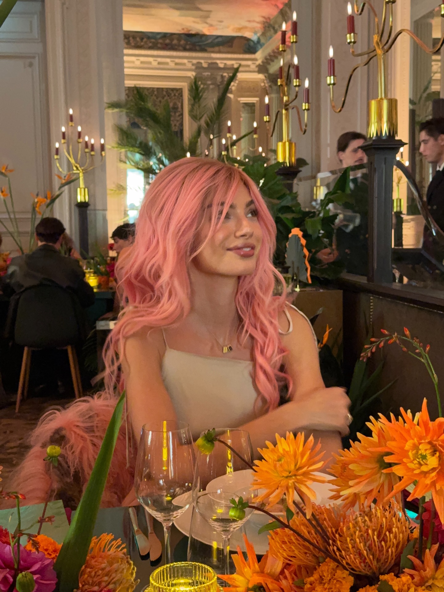 Instagram post by @maralafontan for Guerlain. Caption reads: A night with Rouge G @guerlain 

Collaboration....