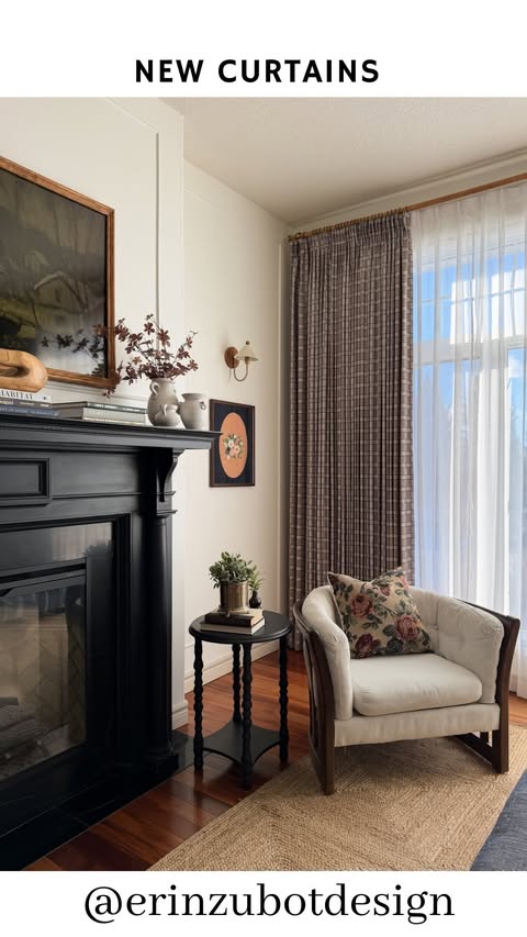 Instagram post by @erinzubotdesign for Twopagescurtains. Caption reads: YOU CAN WIN!!! (Ad)  @twopagescurtains is having a....