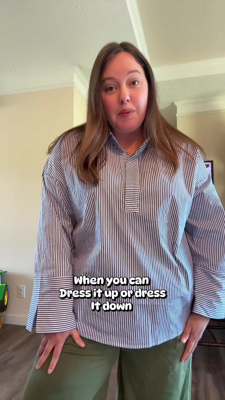 TikTok post by @dailylifewithkatelyn for TanmingFashion. Caption reads: [...] can dress it up or dress it down.....