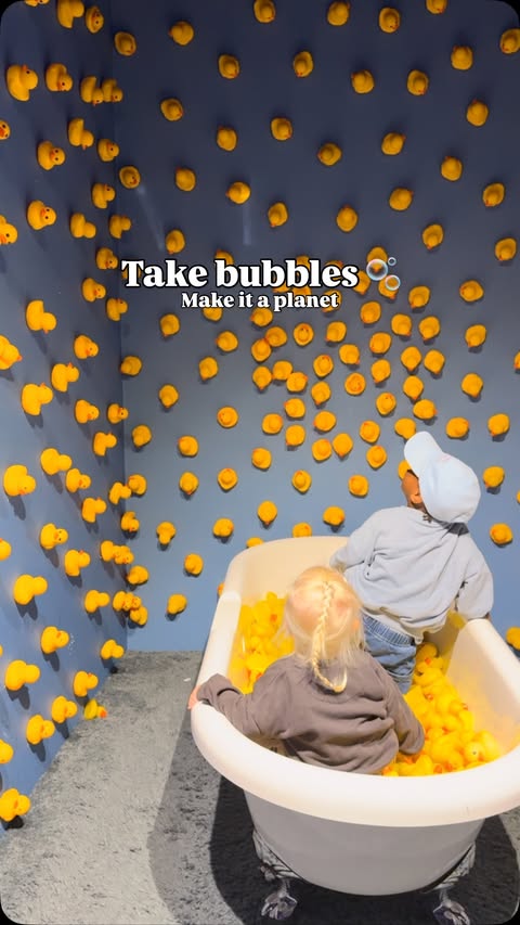 Instagram post by @tinytripswith_bo for Bubble Planet. Caption reads: [...] one needs to go on your list! 👀 📍 Bubble....