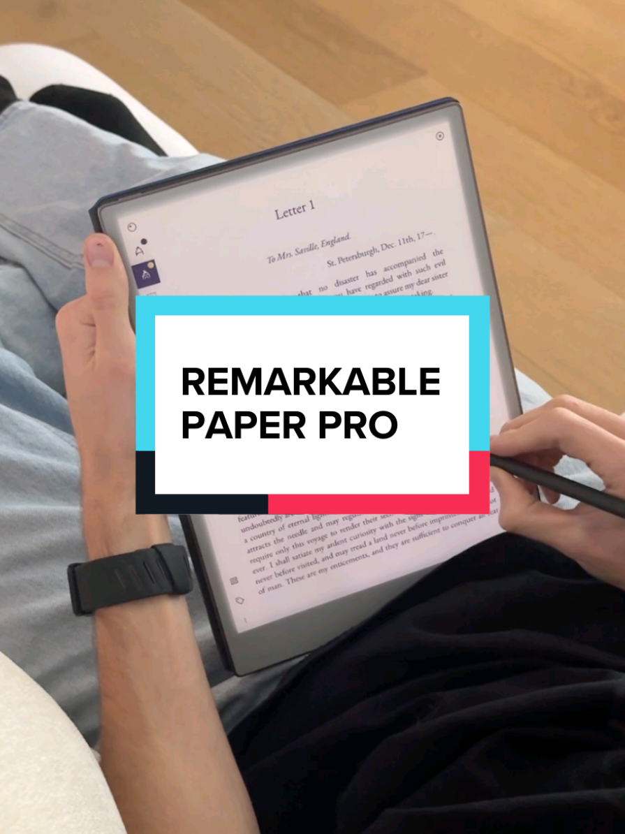 TikTok post by @justicebuys for reMarkable. Caption reads: [...] new favorite way to take....