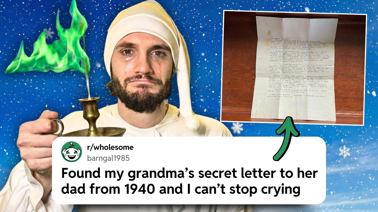 YouTube post by @DustinPoynterVideos for DeleteMe. Caption reads: These Wholesome Reddit Stories Gave Me Goosebumps.