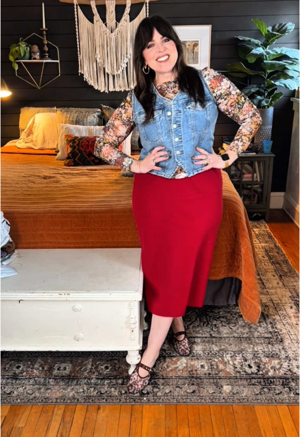 TikTok post by @laurelladeville for Holley Girl. Caption reads: [...] springy look! Check my linktree for @Holley....