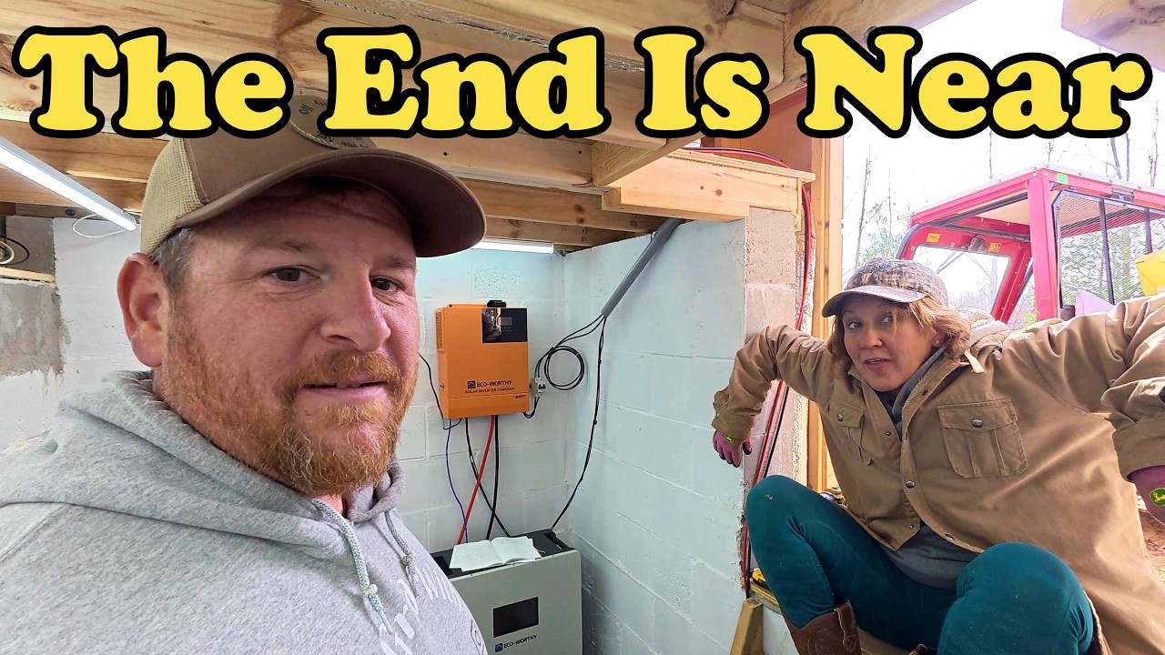 YouTube post by @OffgridwithJayandJen for Eufy. Caption reads: The End Is Near!! Solar Bunker Is Ready.