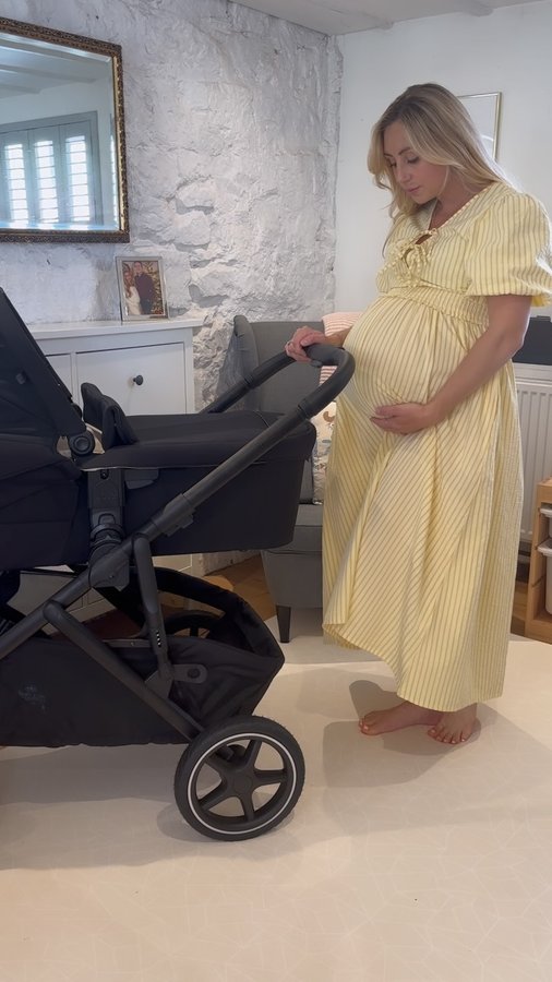 Instagram post by an influencer for Joie Baby UK. Caption reads: Baby preparations, part 2 👶 Set up our new....