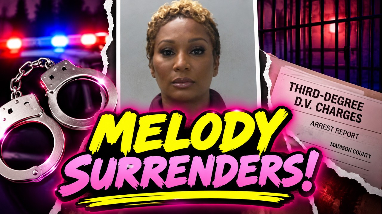YouTube post by @ColorMePynk for TubeBuddy. Caption reads: MELODY SHARI'S ARREST SHOCKS FANS! HERE'S WHAT WE....