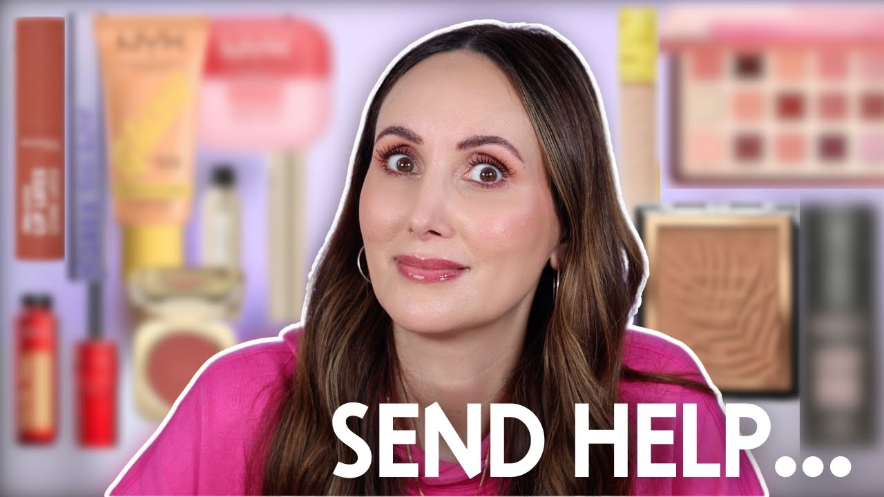 YouTube post by @CarmelNicoleBeauty for Qure Skincare. Caption reads: My Least Favourite Makeup of 2025 - Retested!.