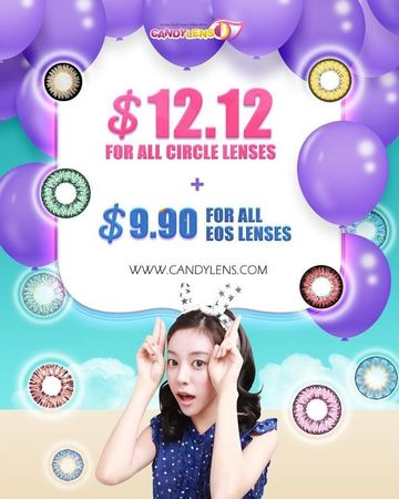 Instagram post by @vanillalycoris for Candylens. Caption reads: [...] teleshopping - *cough* GO TO THE STORE....