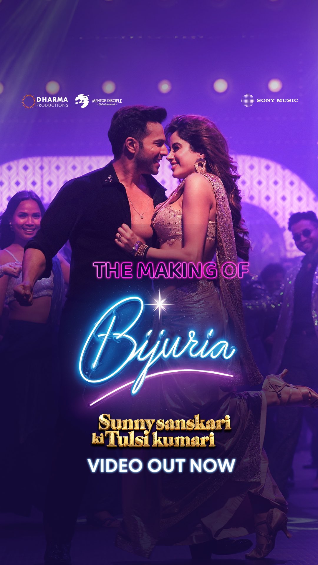 Instagram post by @shashankkhaitan for Sony Music. Caption reads: Off-screen vibes are just as filmy as the....