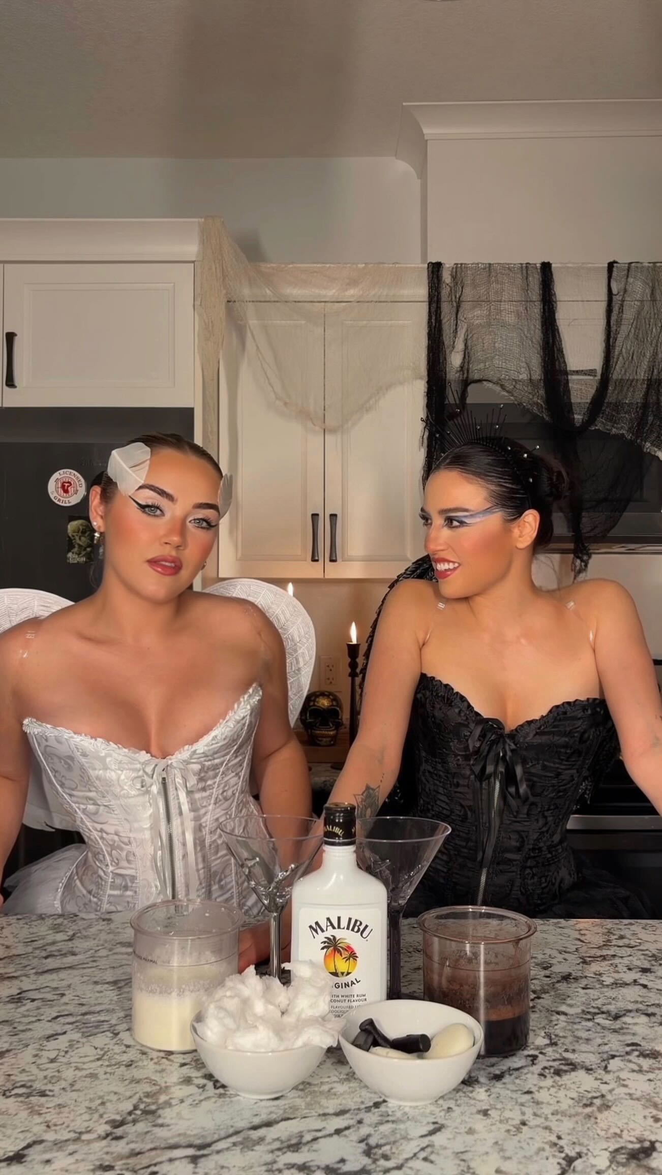 Instagram post by @moandmarofficial for Gopuff. Caption reads: @gopuff obviously has all your chaotic Halloween....