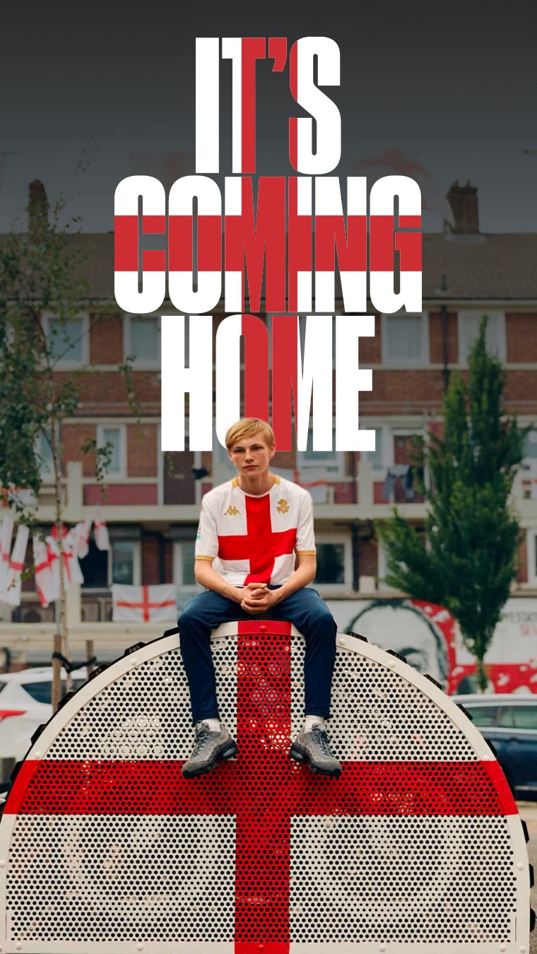 Instagram post by @kappa for COPA90. Caption reads: La nostra maglia. La nostra....