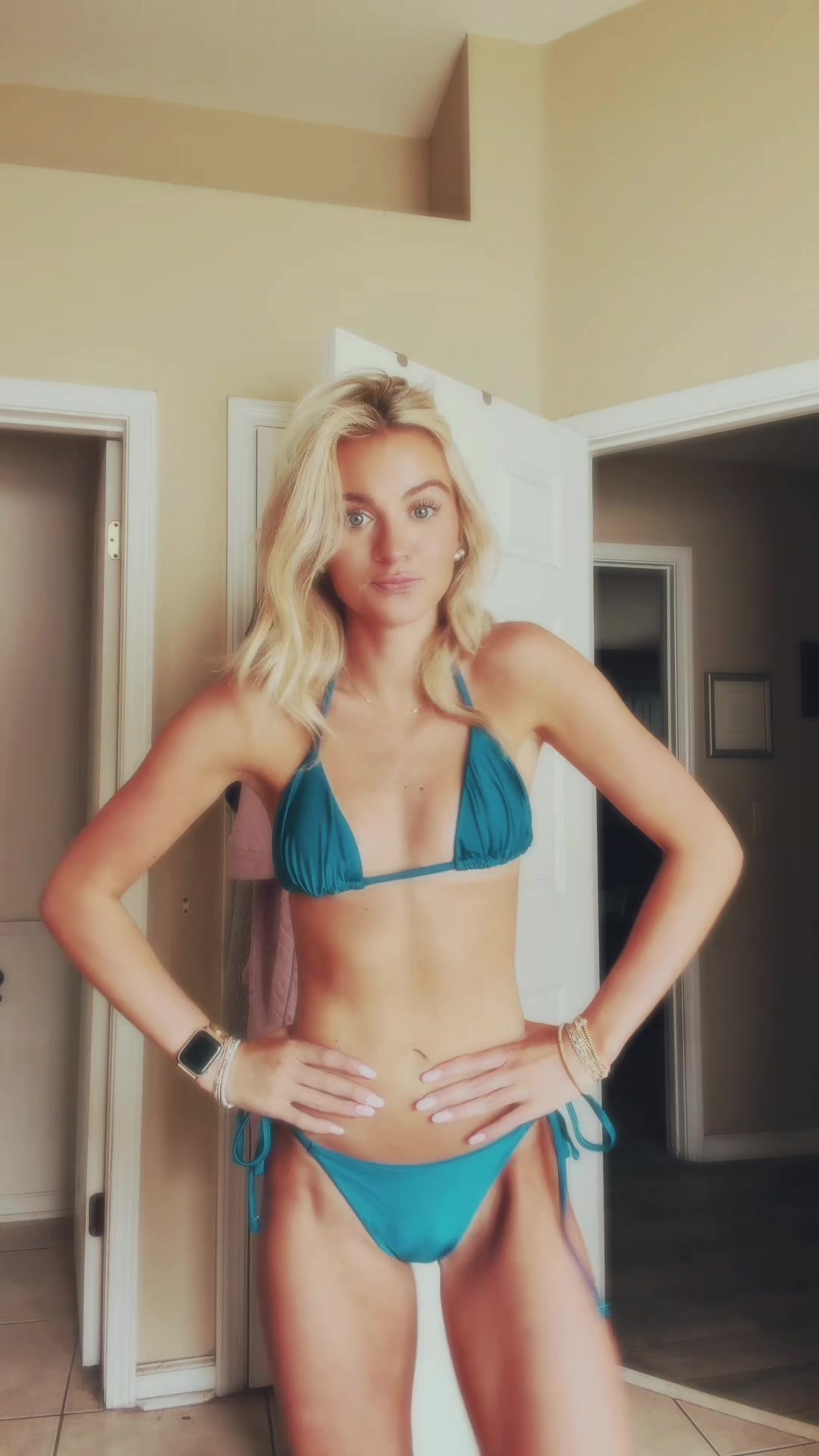 TikTok post by @addisonn.brownn for Seamolly. Caption reads: TY @seamollybikini for sending me cutie....