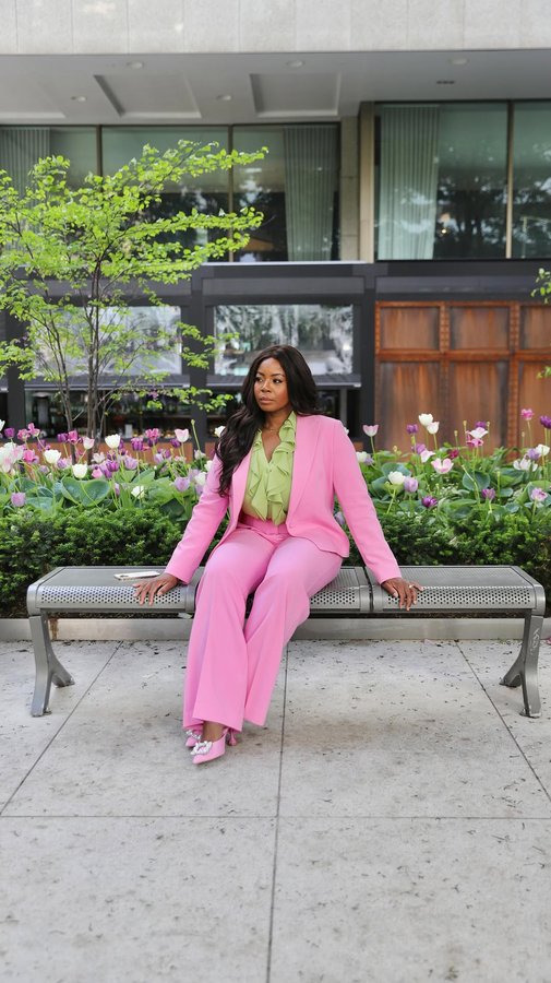 Instagram post by @bymeaux for Melanie Lyne. Caption reads: [...] love a colourblock moment! 

At....