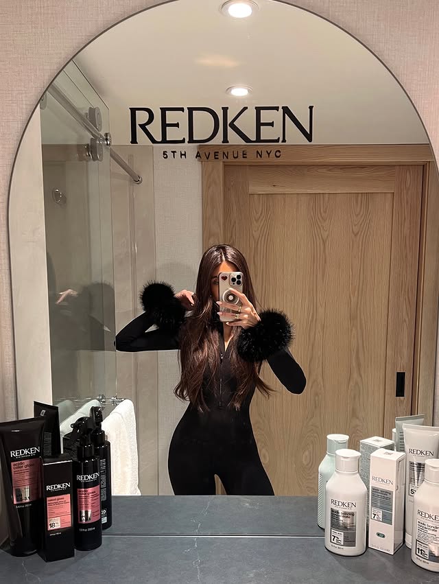 Instagram post by @xo.farhana.balayage for RUDSAK. Caption reads: [...] @lavieenrose.gcc @quartzco @rudsak....