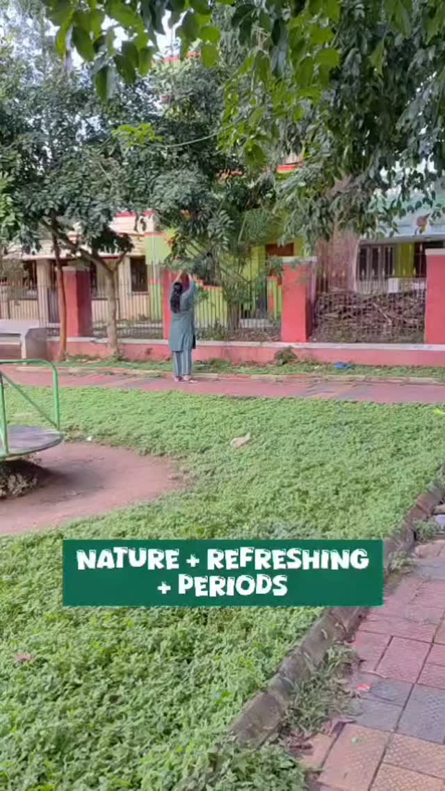 Instagram post by @luvkhush4823 for EVEREVE. Caption reads: Feeling fresh in nature ✨️ during on my periods I....