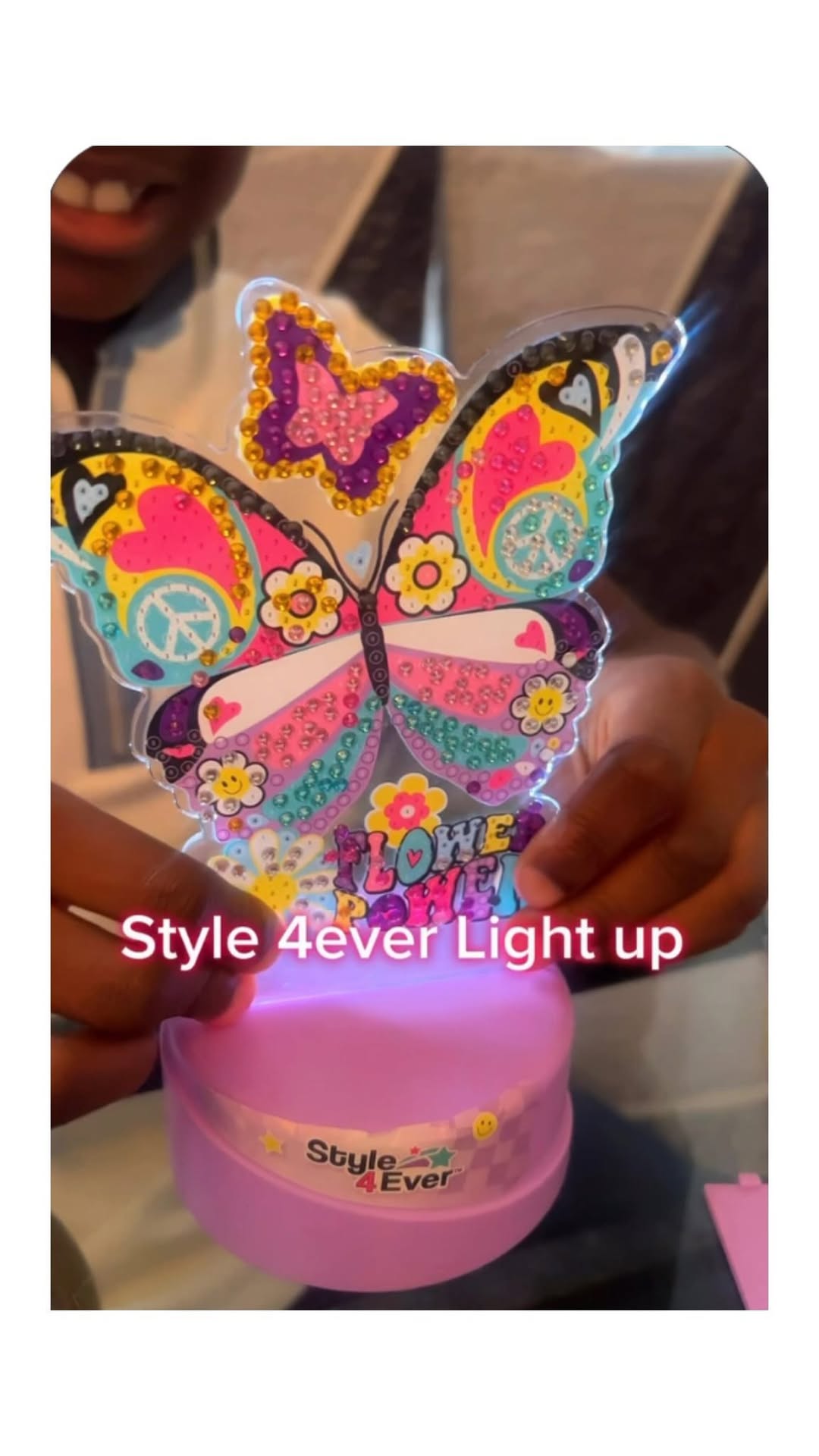 Instagram post by @jaden__kayla for CANAL TOYS. Caption reads: 🦄🦄🦋🦋🦋

Brighten up your space with this art....