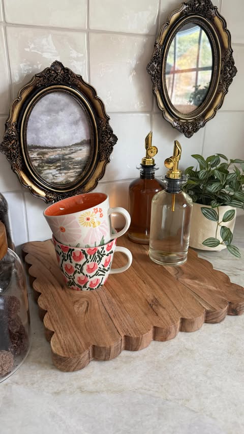 Instagram post by an influencer for World Market. Caption reads: [...] ☕️ with a little help from @worldmarket 🤍....