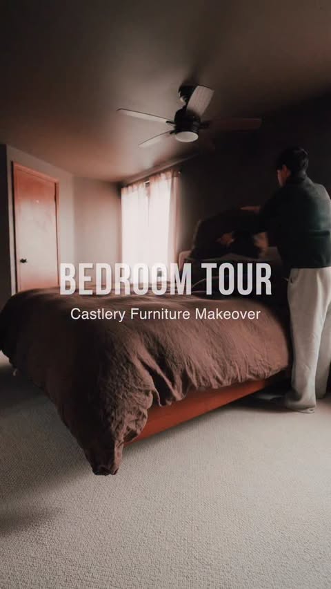 Instagram post by @vinceddo for Castlery. Caption reads: [...] bedroom a makeover with the help of....