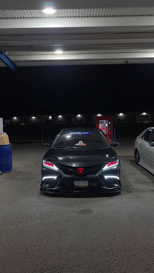 Instagram post by @g8camry for Toyota USA. Caption reads: Because I drive a camry 
.
Links & discounts in....