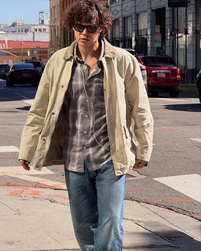 Instagram post by @garrettcarswell for Madewell. Caption reads: in good denim w/ @madewell #madewellpartner.