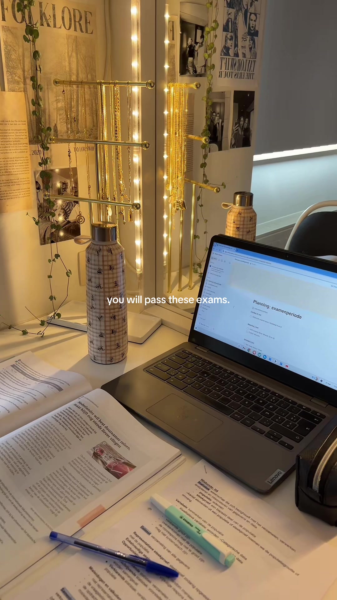 TikTok post by @mylahhansen for BURGA. Caption reads: How I love the items from @BURGA ⭐️ #examseason....