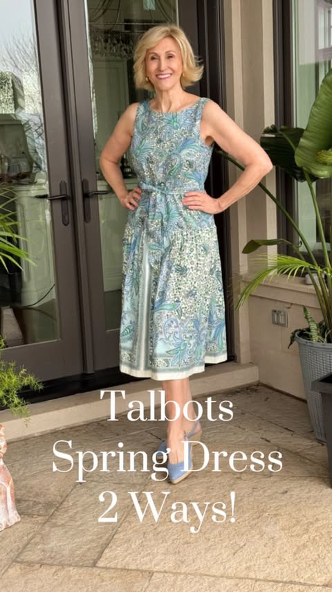 Instagram post by @fabulousafter40 for Talbots. Caption reads: #talbotspartner I found the prettiest, most [...].