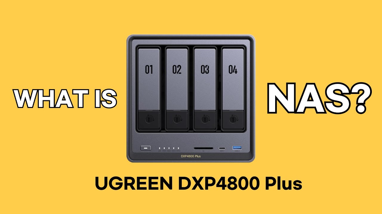 YouTube post by @lattech for LOFREE. Caption reads: Protect your data with NAS! UGREEN DXP4800 Plus.