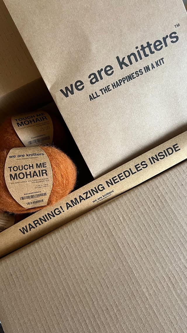 Instagram post by @amalia.studio.de for We Are Knitters. Caption reads: [...] Mohair to ever mohair 🫦 Thank youu....